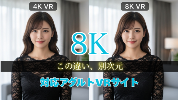 4Kと8Kを比較した画像