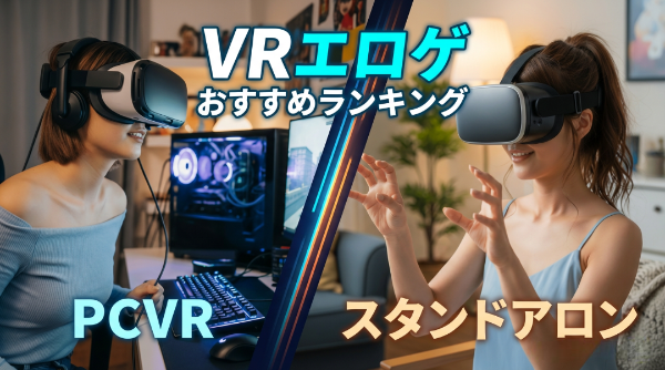 PCVRとスタンドアロンでVRゲームを楽しむ女性