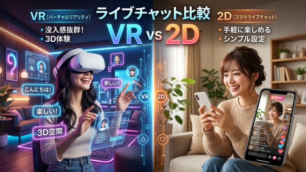 アダルトVRライブチャット（エロ）のおすすめ比較